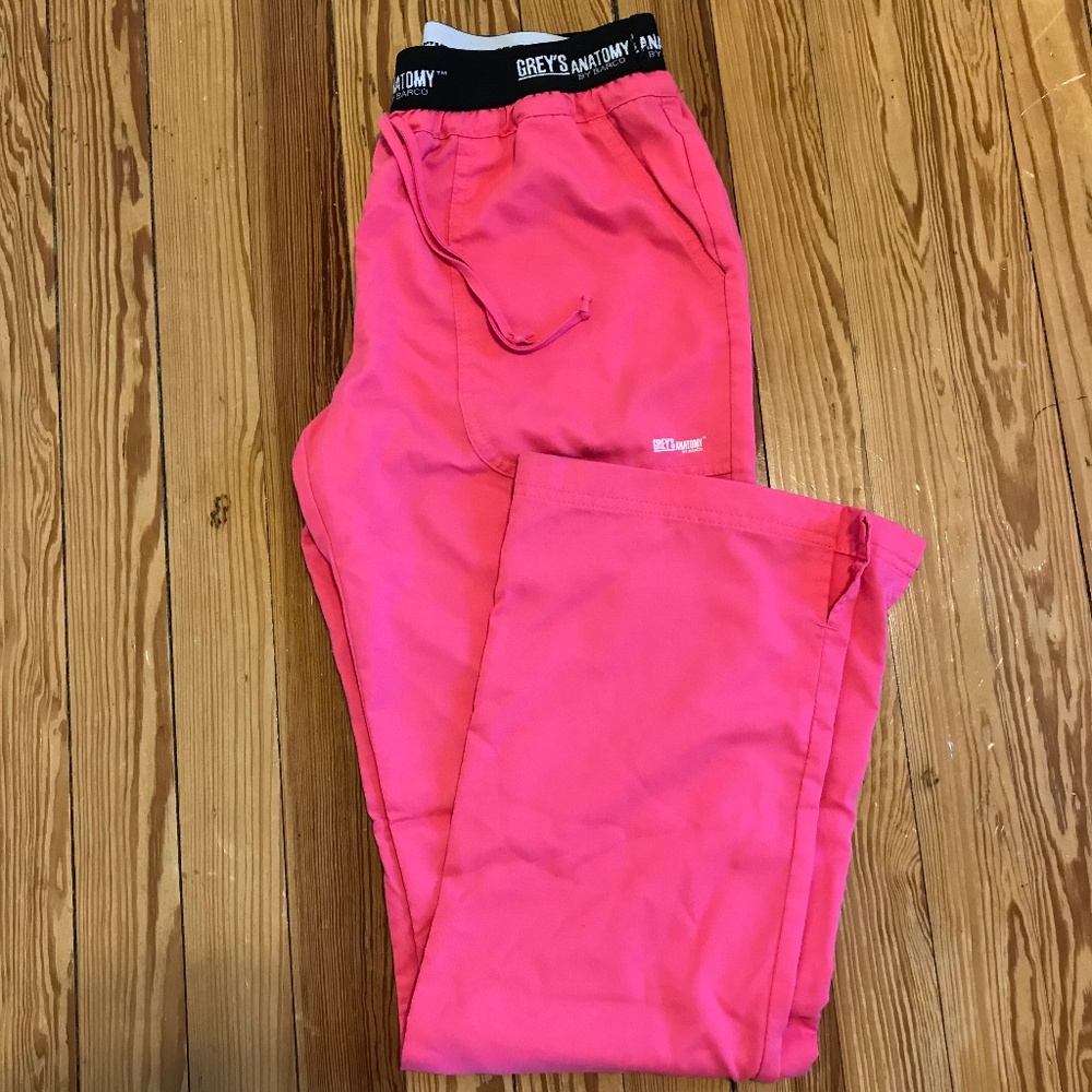 Grey's Anatomy Active Scrub Pants Pink Small